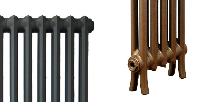 Legs of CRANE Historic 2 Column 1050mm Cast Iron Radiators