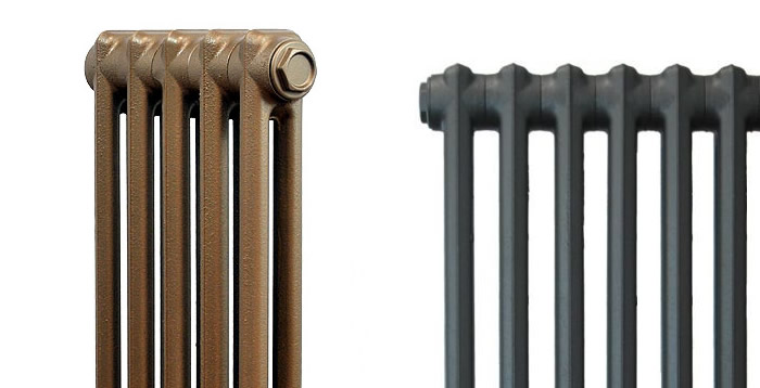 Top of CRANE Historic 2 Column 1050mm Cast Iron Radiators