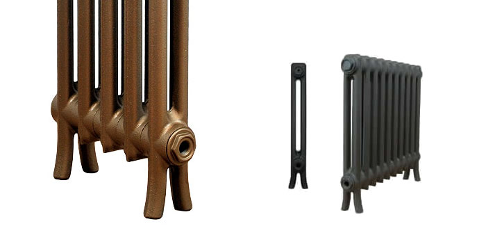Legs of CRANE Historic 2 Column 500mm Cast Iron Radiators