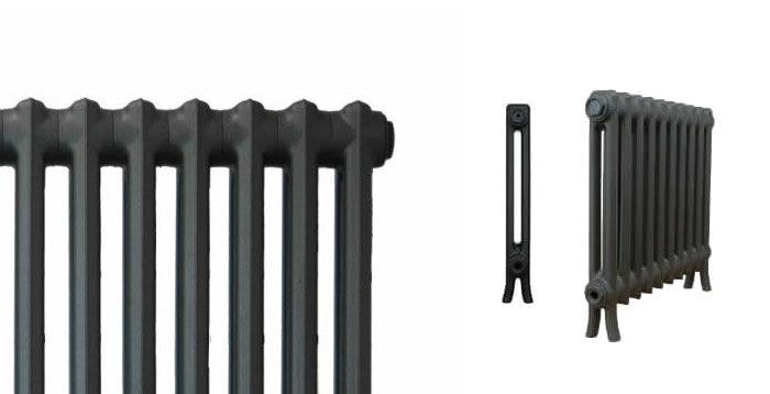 Profile of CRANE Historic 2 Column 500mm Cast Iron Radiators