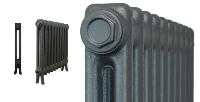 Top of CRANE Historic 2 Column 500mm Cast Iron Radiators