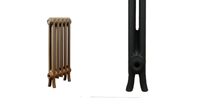 Legs of CRANE Historic 2 Column 650mm Cast Iron Radiators