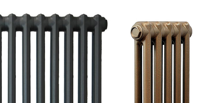 Top of CRANE Historic 2 Column 750mm Cast Iron Radiators