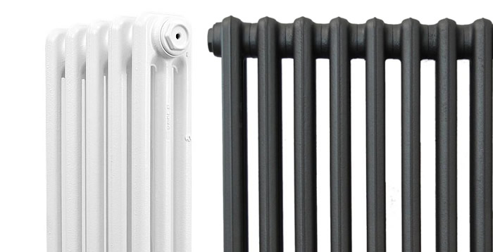 Top of CRANE Historic 3 Column 1050mm Cast Iron Radiators