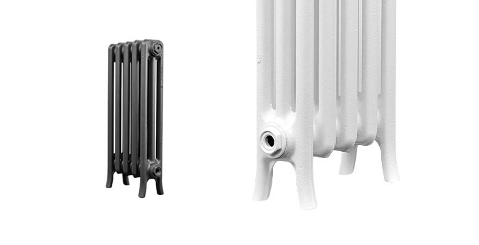 Legs of CRANE Historic 3 Column 650mm Cast Iron Radiators