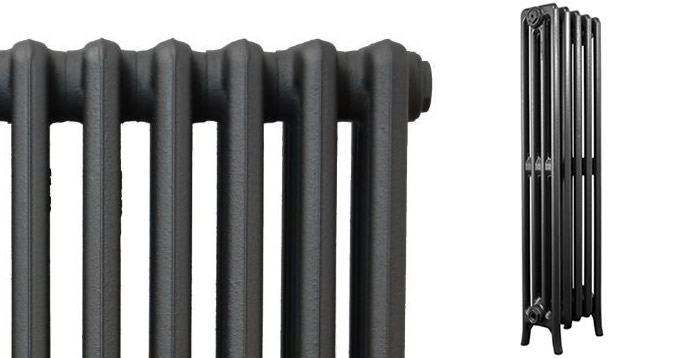 Top of CRANE Historic 4 Column 1050mm Cast Iron Radiators