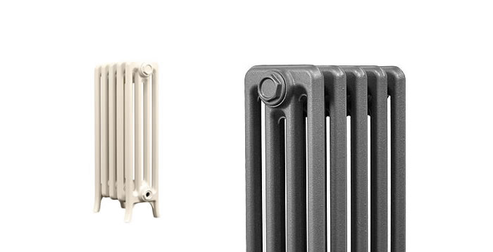 Top of CRANE Historic 4 Column 650mm Cast Iron Radiators