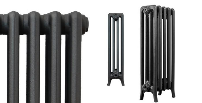 Top of CRANE Historic 4 Column 750mm Cast Iron Radiators