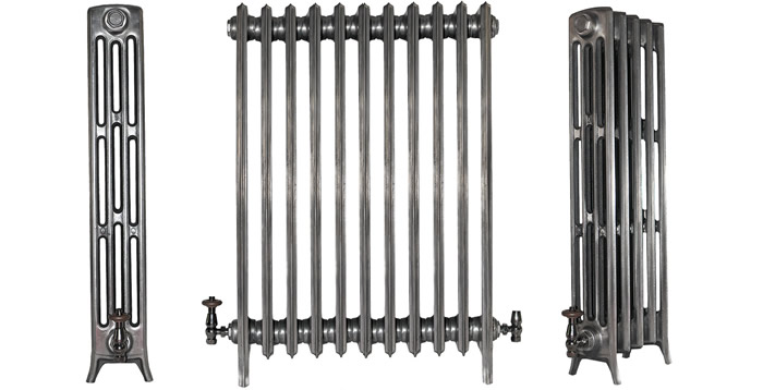 Profile of 4 Column 960mm CRANE Cast Iron Radiators