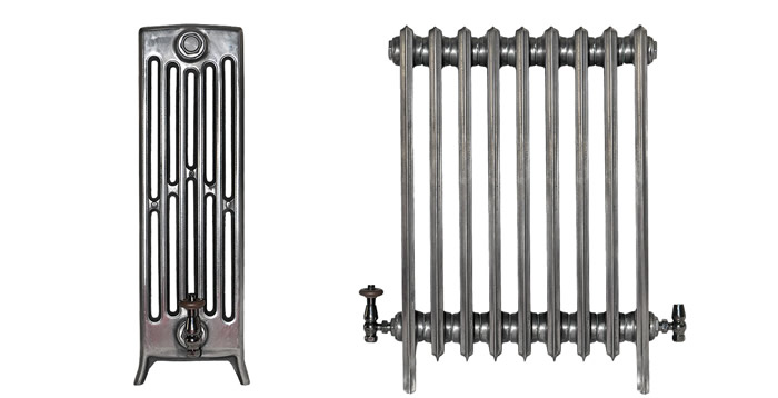 Profile of 6 Column 760mm CRANE Cast Iron Radiators